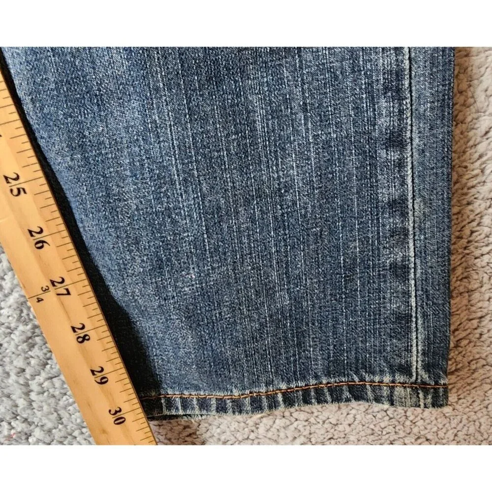 Levis 505 Blue Regular Straight‎ Jeans Size W32 x L24 100% Cotton